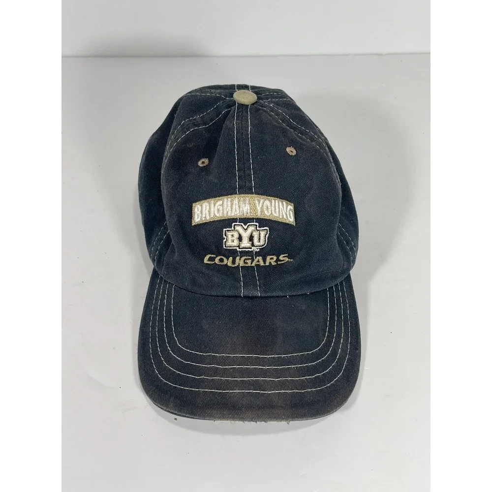 Zephyr BYU Cougars Hat Mens Navy Blue‎ NCAA Embroidered Adjustable Baseball Cap